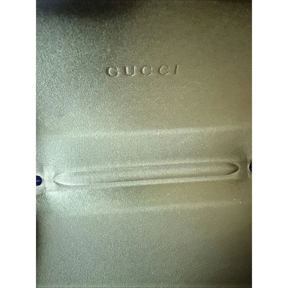 Gucci GG0370SK 002 56 19 145 Bee Gradient Tortoise Sunglasses Italy Purple Case